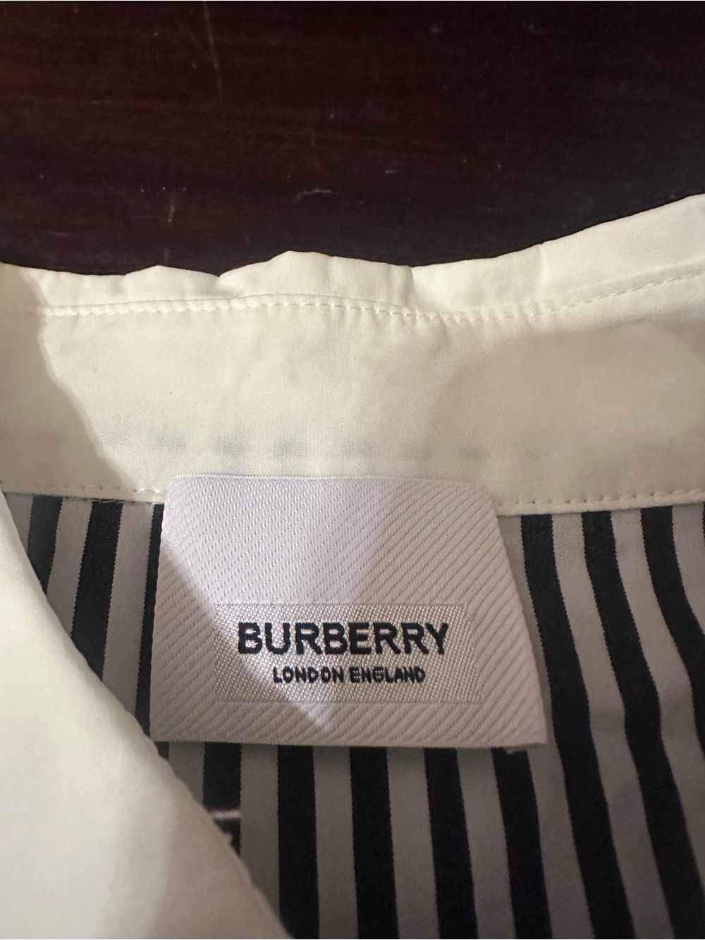 Burberry Stripe Button-Down Shirt Dress - Picture 4 of 4